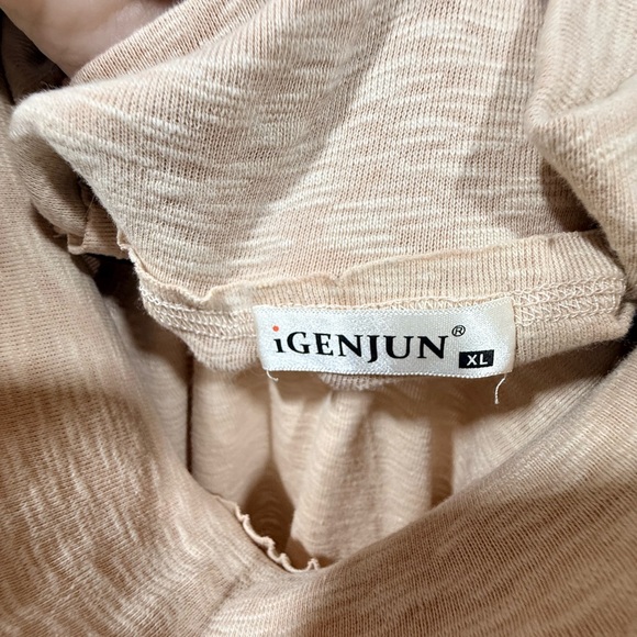 iGENJUN Beige Hooded Sweatshirt - Picture 4 of 4